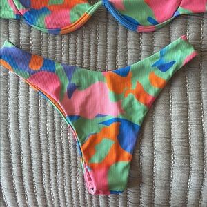 Zaful Multicolor Bikini Set